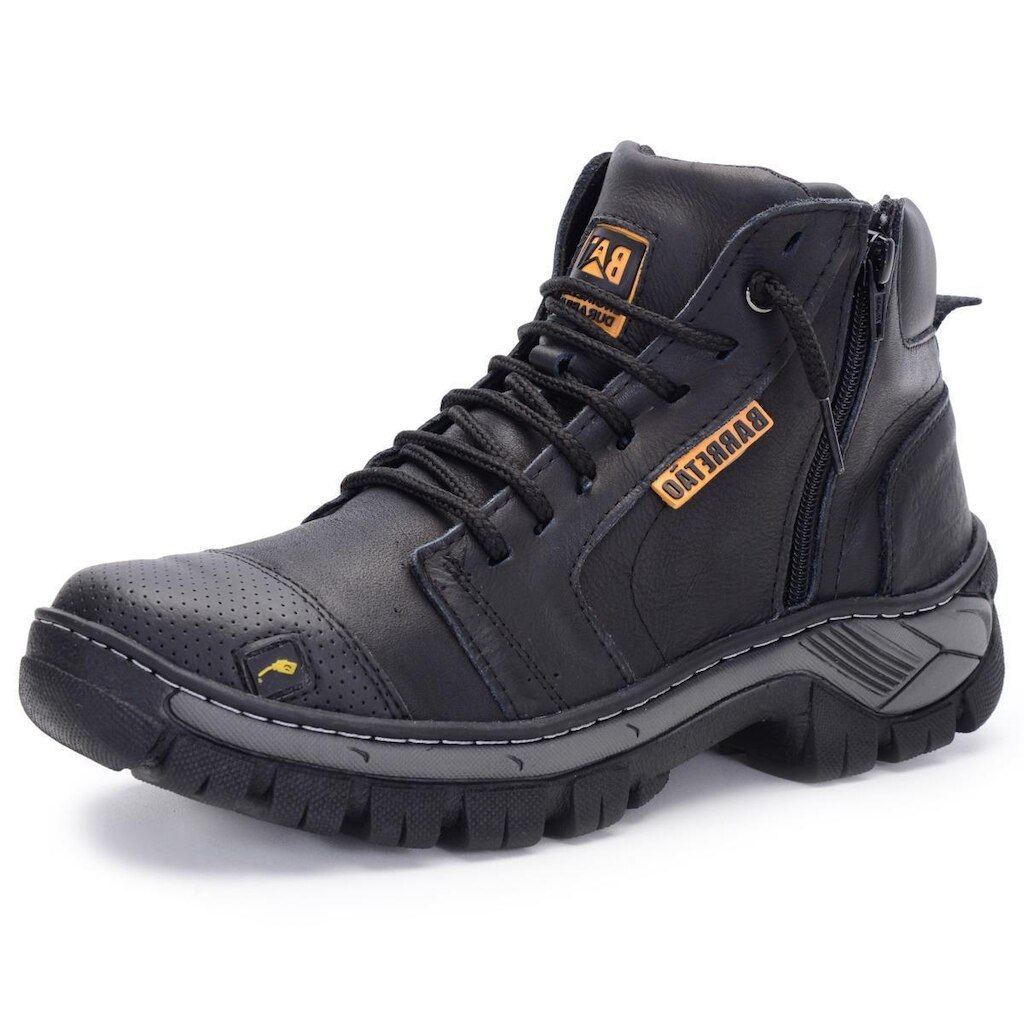Bota Coturno Masculina Adventure Couro NS Touring Moto Cross Enduro