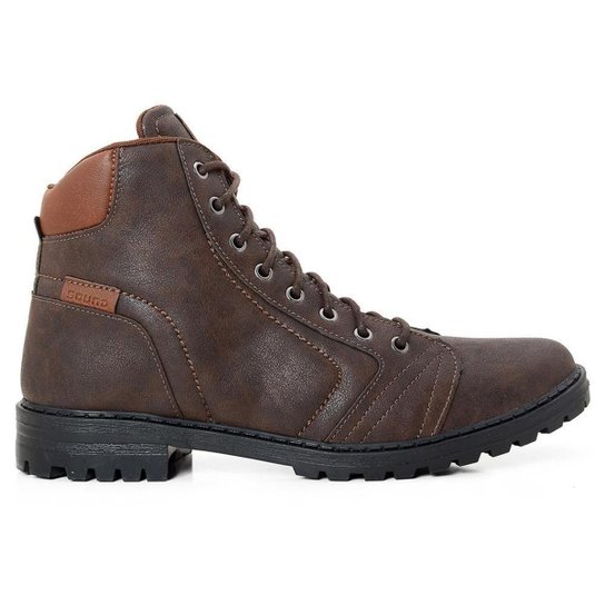 Bota Coturno Masculina Cano Médio Casual Zíper Palmilha Gel Zattini