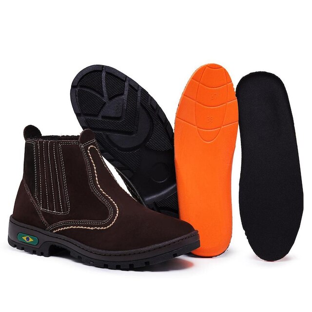 Bota Coturno Masculina Com Palmilha em Gel Confortável