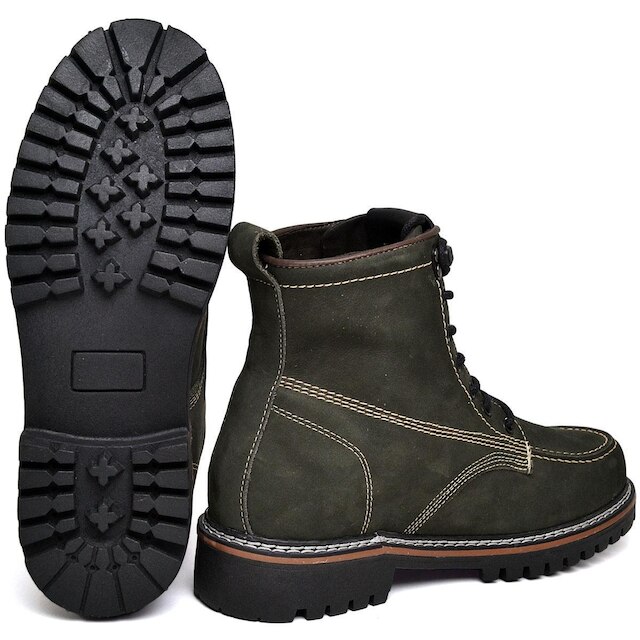 Bota Coturno Masculina Ranclafe em Couro Nobuk