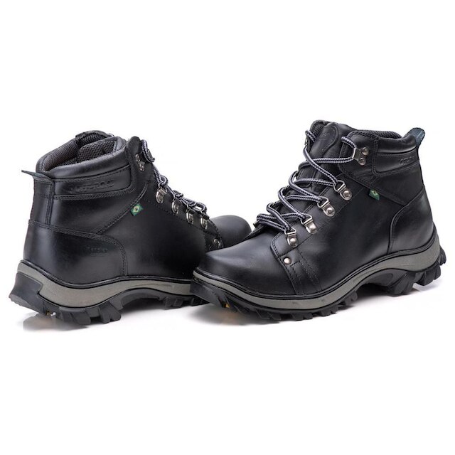 Bota Coturno Masculino Adventure Couro Palmilha em Gel