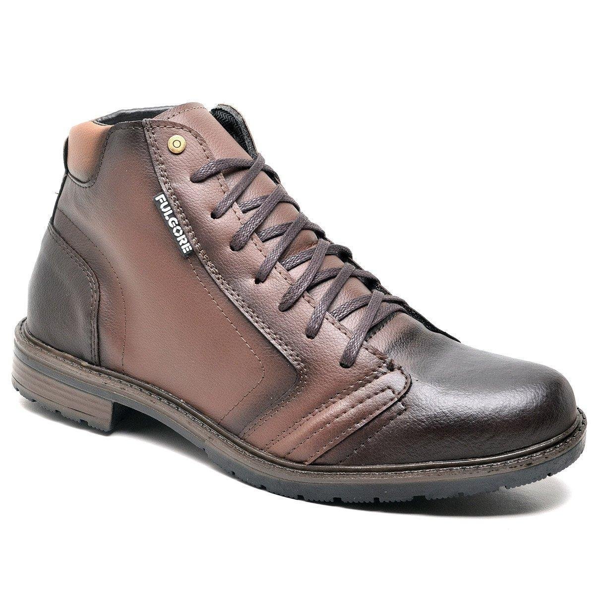 Menor preço em Bota Coturno Masculino Casual Urbano Com Ziper Lateral E Palmilha Gel Cafe