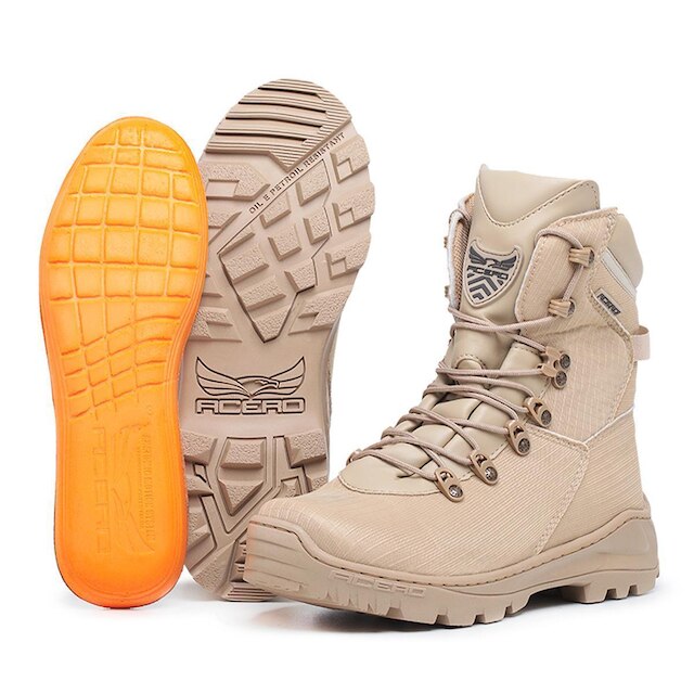 BOTA COTURNO MILITAR ACERO RIPSTOP