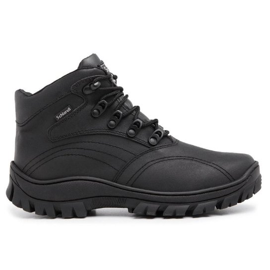 Bota Coturno Militar Masculino Cano Curto Couro Sola
