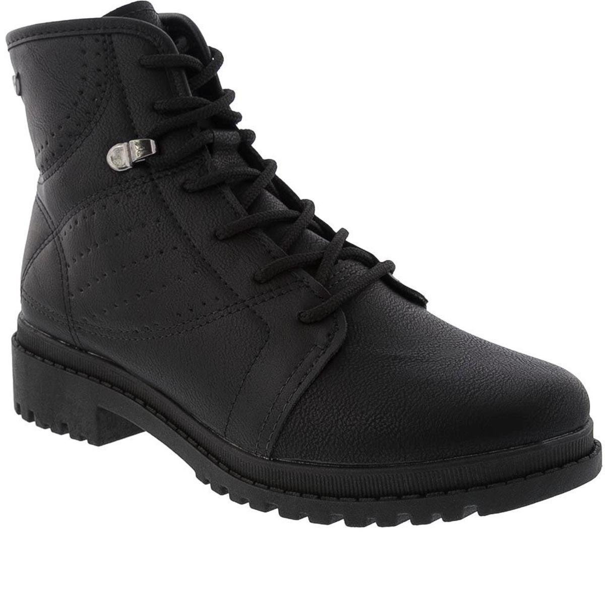 Bota Coturno Mississipi Perfuros Preto - 32 - Preto Menor preço em Bota Coturno Mississipi Perfuros Preto - 32 - Preto