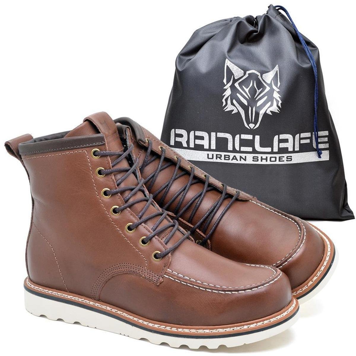 Bota Coturno Moc Toe Vintage Couro Spider Lactego Menor preço em Bota Coturno Moc Toe Vintage Couro Spider Lactego