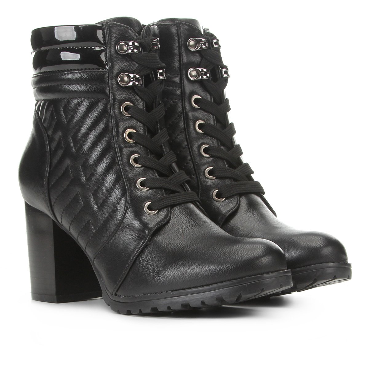 Bota Coturno Mooncity Salto Alto Matelassê Feminina - Preto é ruim? Bota Coturno Mooncity Salto Alto Matelassê Feminina - Preto é boa?