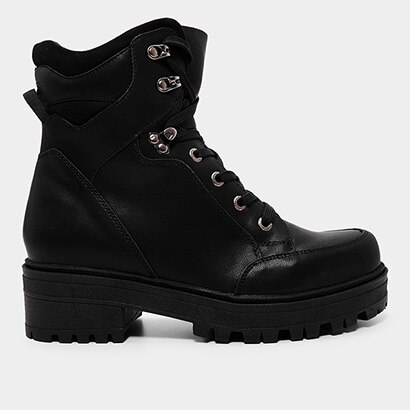 Bota Coturno Mooncity Tratorada Feminina - Feminino