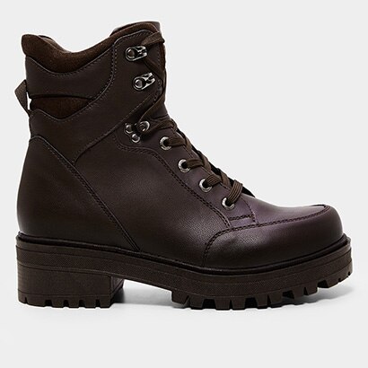 Bota Coturno Mooncity Tratorada Feminina - Feminino