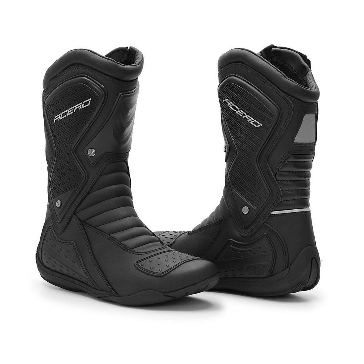 Bota Coturno Motociclista Acero Speed Low Cano Alto Ziper Menor preço em Bota Coturno Motociclista Acero Speed Low Cano Alto Ziper