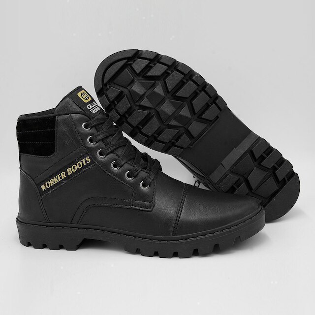 Bota Coturno Ollie Masculina Worker Cano Alto