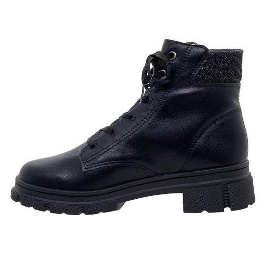 Bota Coturno Pink Cats Infantil Menina V4281 Preta