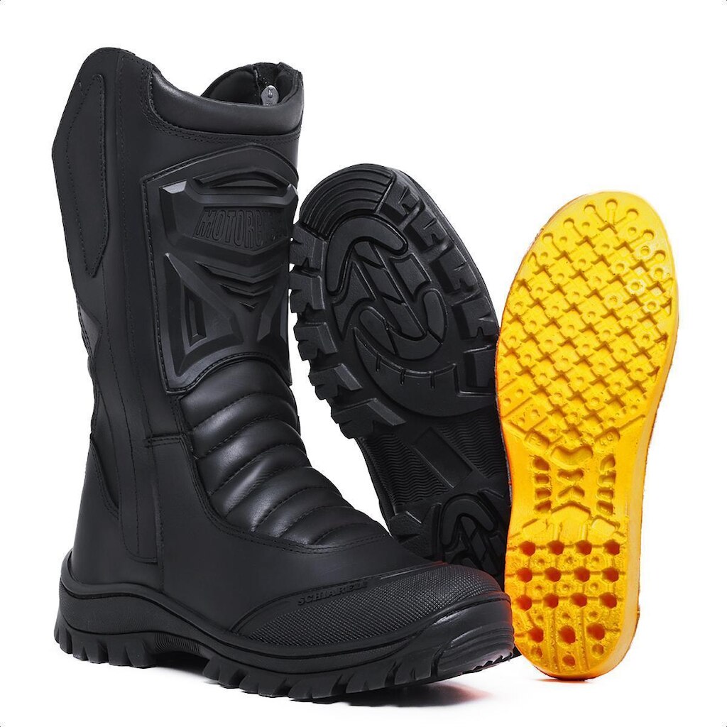 Bota Coturno Preta Masculina De Couro Legítimo Militar Tático Exército Confortável 1020