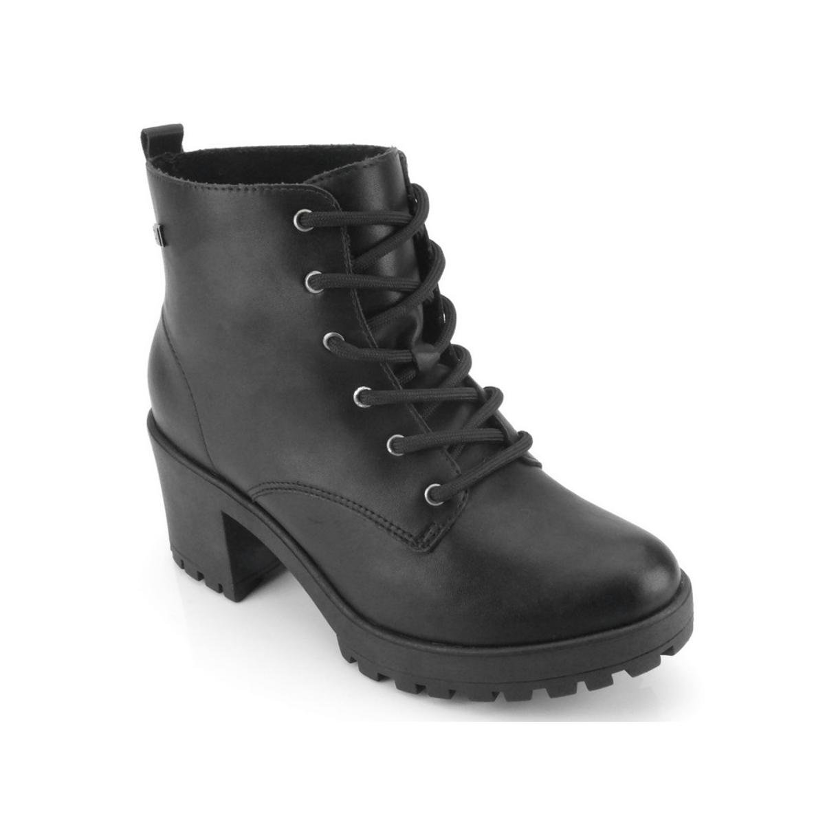 Bota Coturno Ramarim Ankle Boot Feminina - Preto Menor preço em Bota Coturno Ramarim Ankle Boot Feminina - Preto