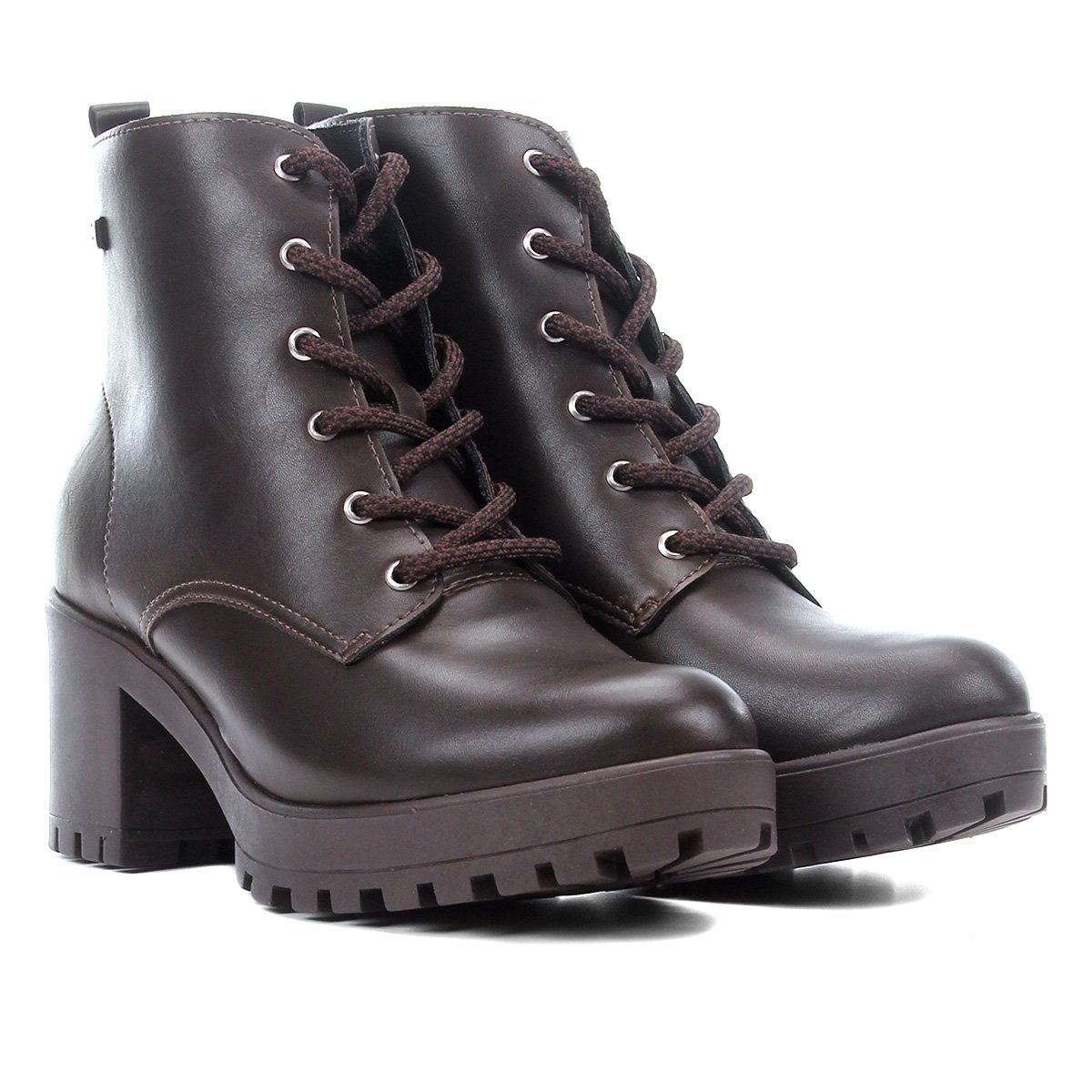 Bota Ramarim Bota Tratorada Feminina Salto Baixo Bota Salto Cano