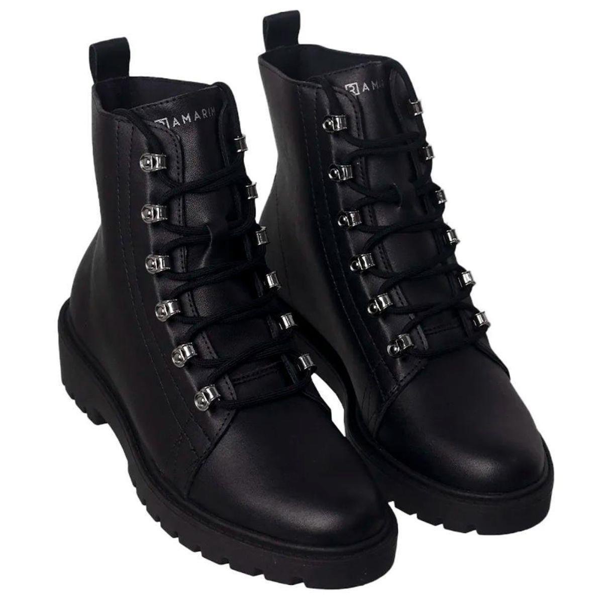 Bota Coturno Ramarim Salto Tratorado - Preto - 39 - Preto Menor preço em Bota Coturno Ramarim Salto Tratorado - Preto - 39 - Preto