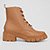 Bota Coturno Ramarim Tratorada Feminina - Caramelo