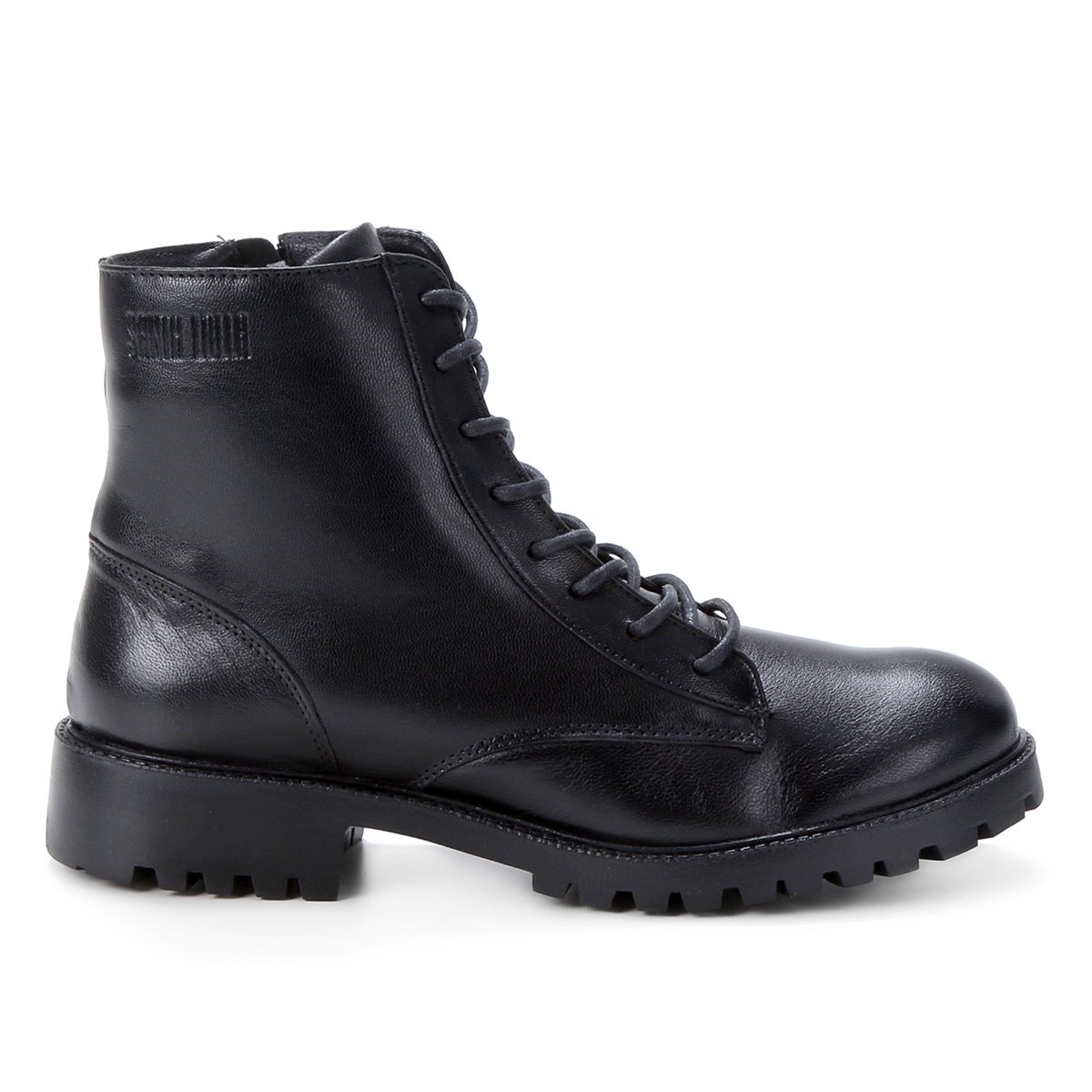 Bota Coturno Santa Lolla Tratorada Feminina - Preto Menor preço em Bota Coturno Santa Lolla Tratorada Feminina - Preto