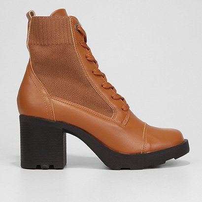 Bota Coturno Sua Cia Salto Bloco Feminina - Feminino