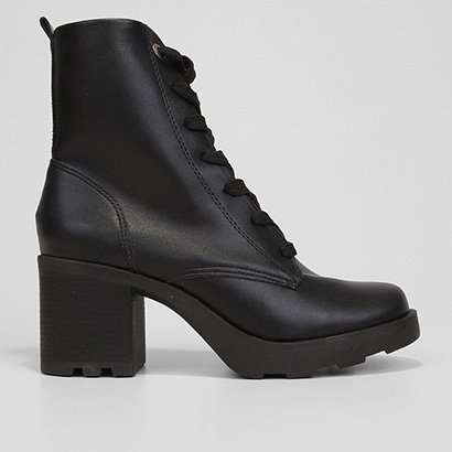 Bota Coturno Sua Cia Salto Bloco Médio Feminina - Feminino