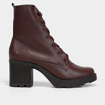 Bota Coturno Sua Cia Salto Bloco Médio Feminina - Feminino