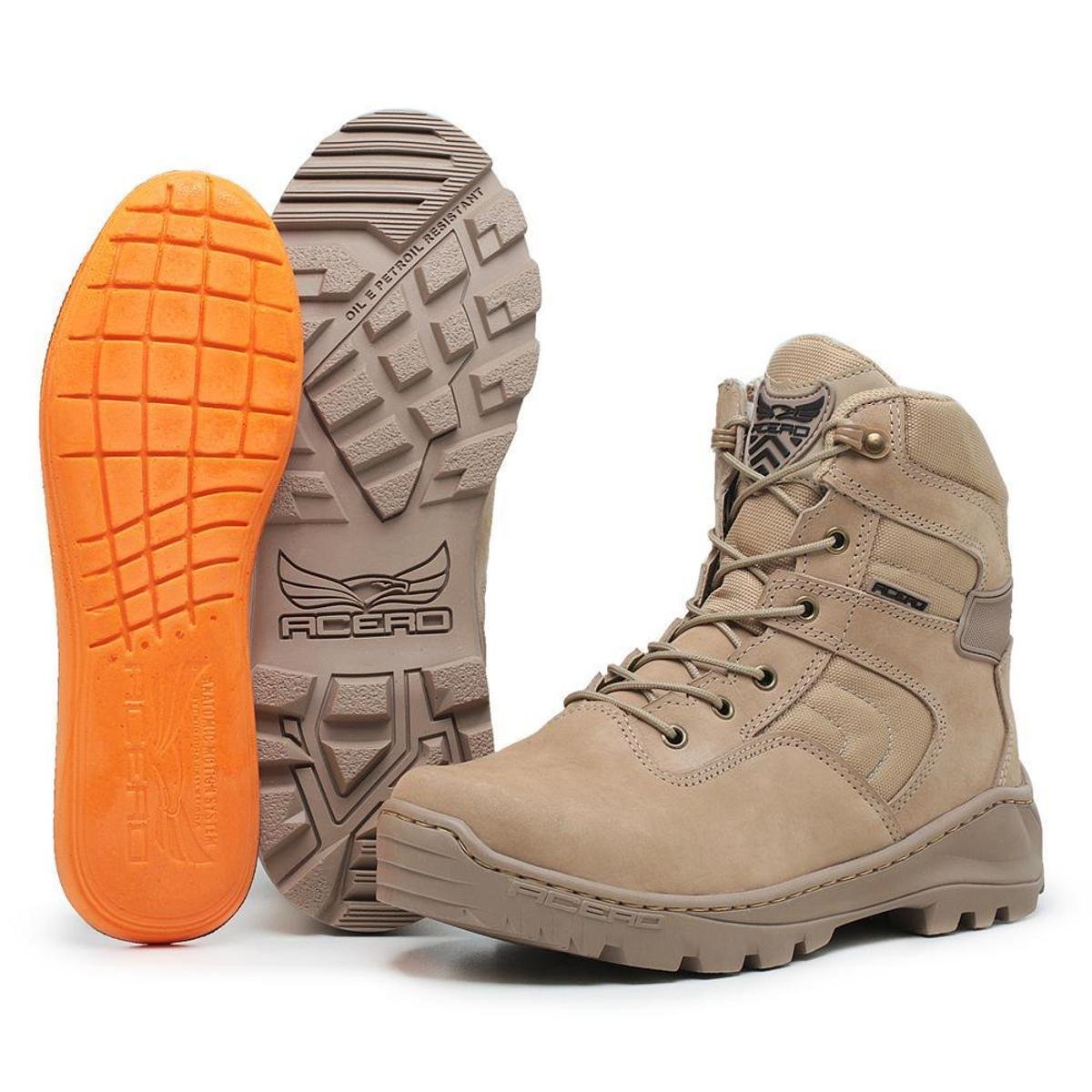 Bota Coturno Tático Militar Acero Extreme Mid Couro Cano Médio Menor preço em Bota Coturno Tático Militar Acero Extreme Mid Couro Cano Médio