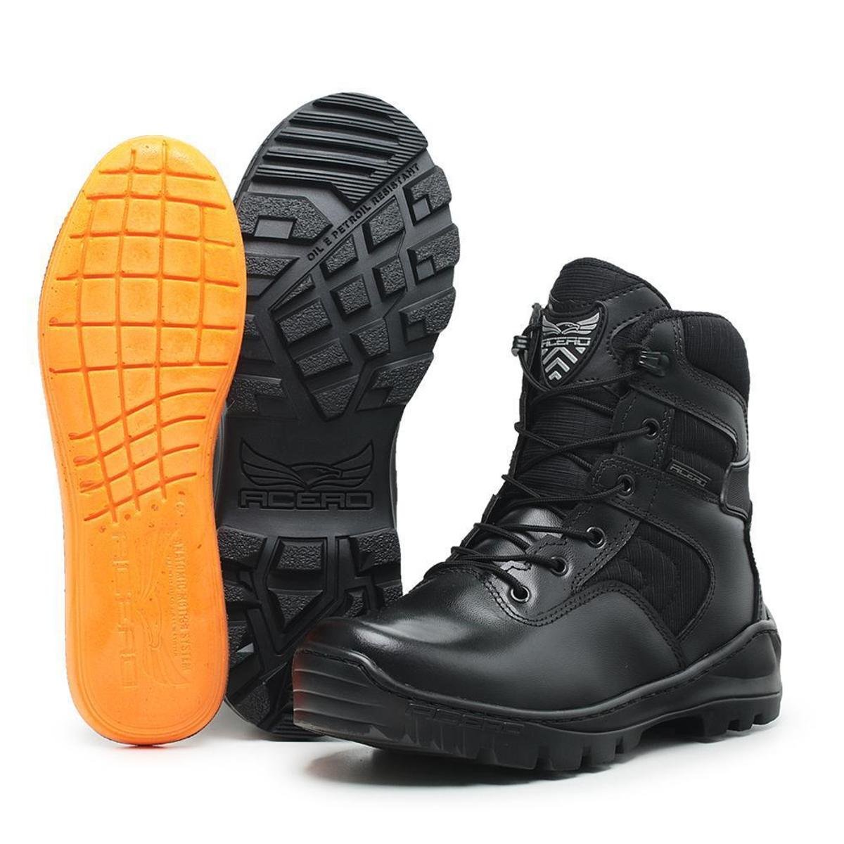Bota Coturno Tático Militar Acero Extreme Mid Couro Cano Médio Menor preço em Bota Coturno Tático Militar Acero Extreme Mid Couro Cano Médio