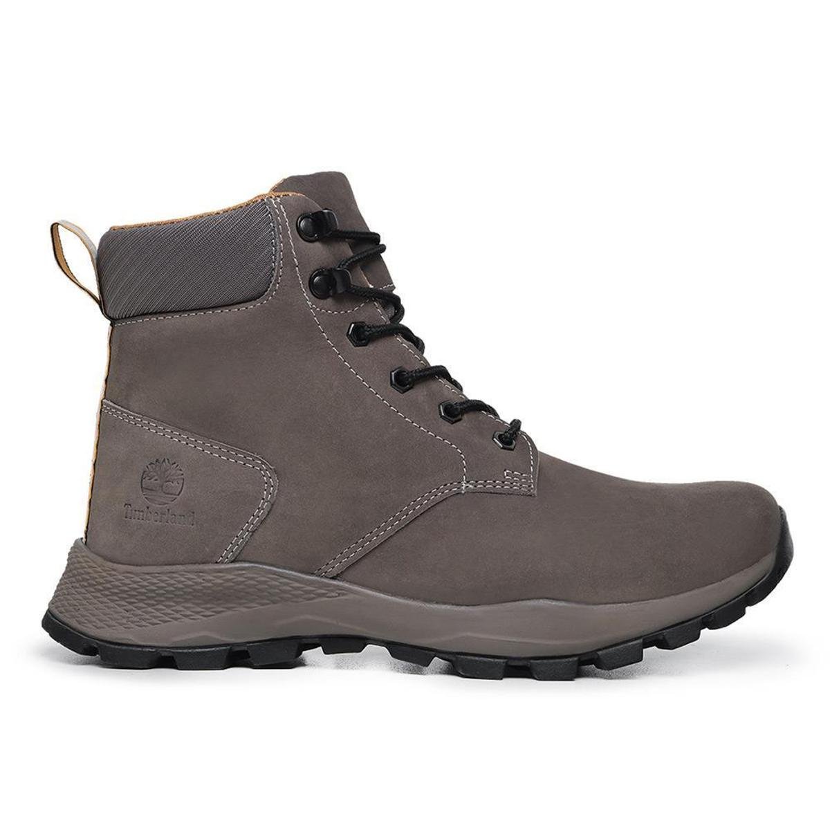 BOTA COTURNO TIMBERLAND BROOKLIN EM COURO MASCULINA COR - GRAFITE Menor preço em BOTA COTURNO TIMBERLAND BROOKLIN EM COURO MASCULINA COR - GRAFITE