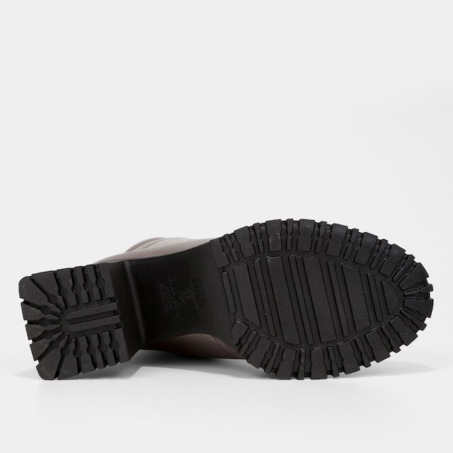 Bota Coturno Vizzano Metalizada Salto Alto Feminina