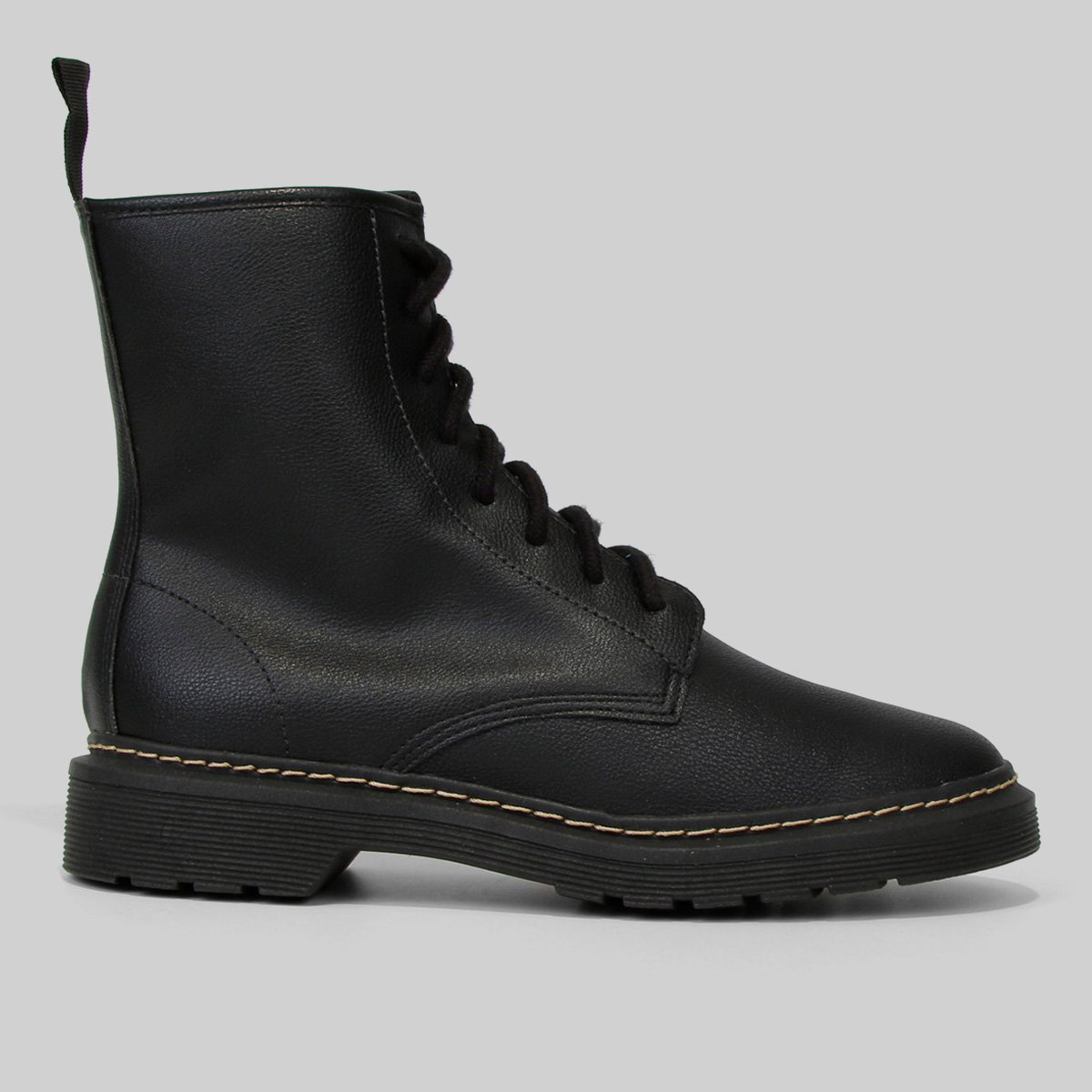 Bota Coturno Zatz Feminina - Preto Menor preço em Bota Coturno Zatz Feminina - Preto