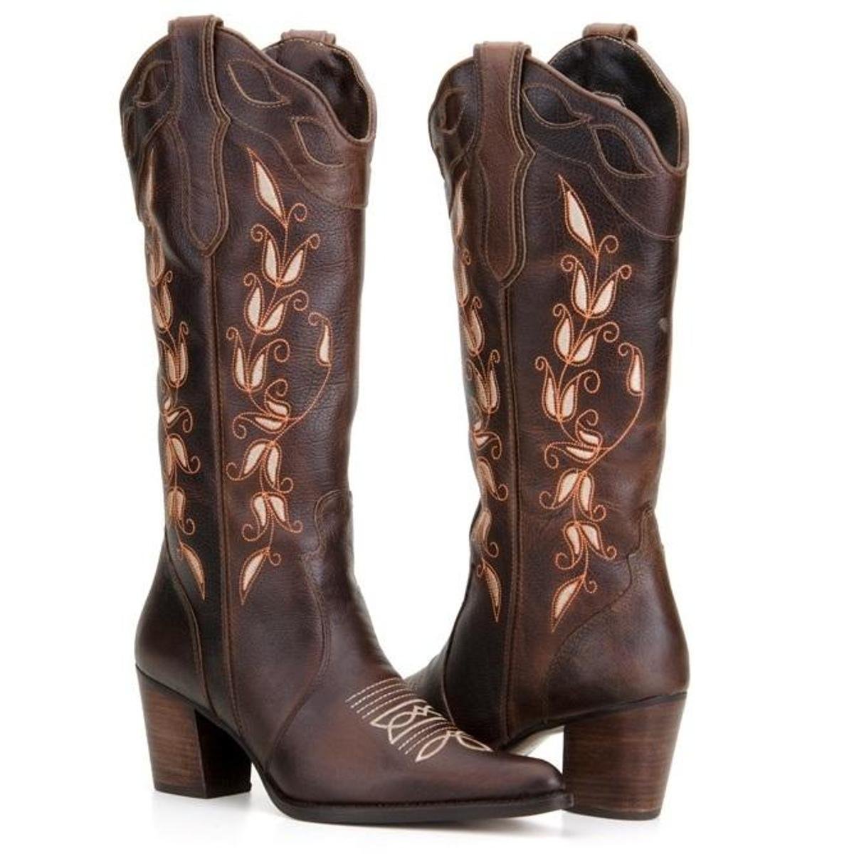Bota Country Capelli Texana Cano Alto em Couro Feminina é ruim? Bota Country Capelli Texana Cano Alto em Couro Feminina é boa?