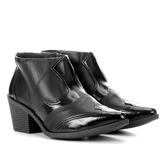 Bota Country Dakota Cano Curto Western Feminina - Preto