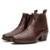Bota Country Masculina de Couro Tresse Francasoes NS Texan West - Café
