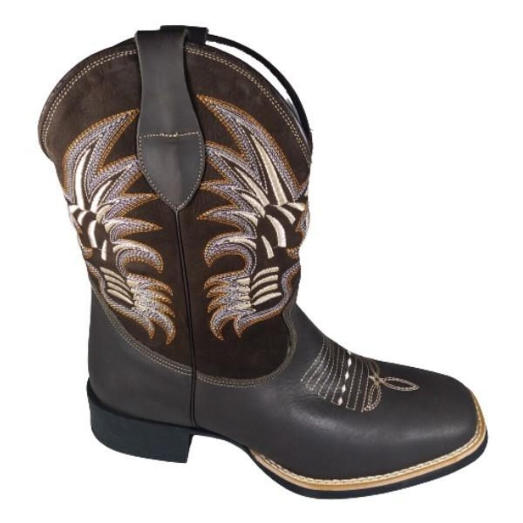 Bota Country Texana Nashville em Couro Fossil 306