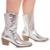 Bota Country Western Zature Texana Bordada - Prata