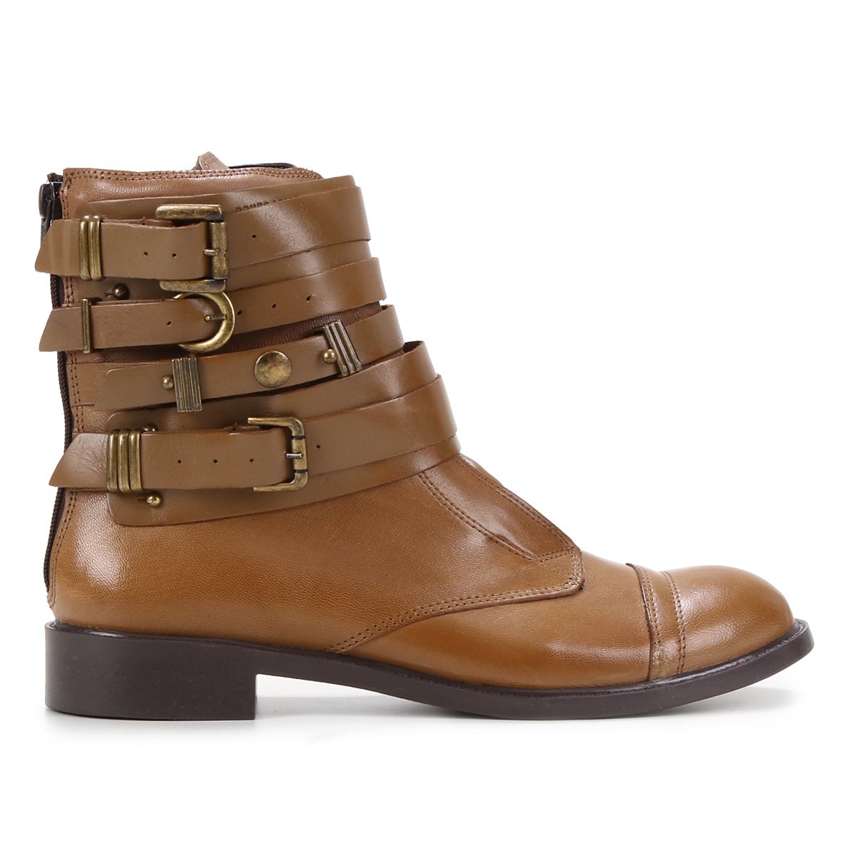Bota Couro Biker Santa Lolla Tiras Fivelas Feminina - Marrom é ruim? Bota Couro Biker Santa Lolla Tiras Fivelas Feminina - Marrom é boa?