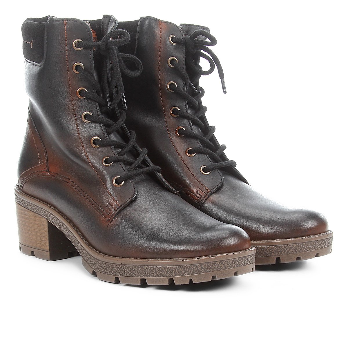 Bota Couro Bottero Coturno Detalhe Camurça Feminina - Preto é ruim? Bota Couro Bottero Coturno Detalhe Camurça Feminina - Preto é boa?