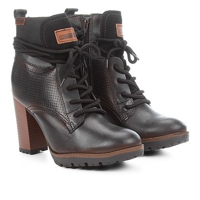 bota coturno bottero amarração feminina