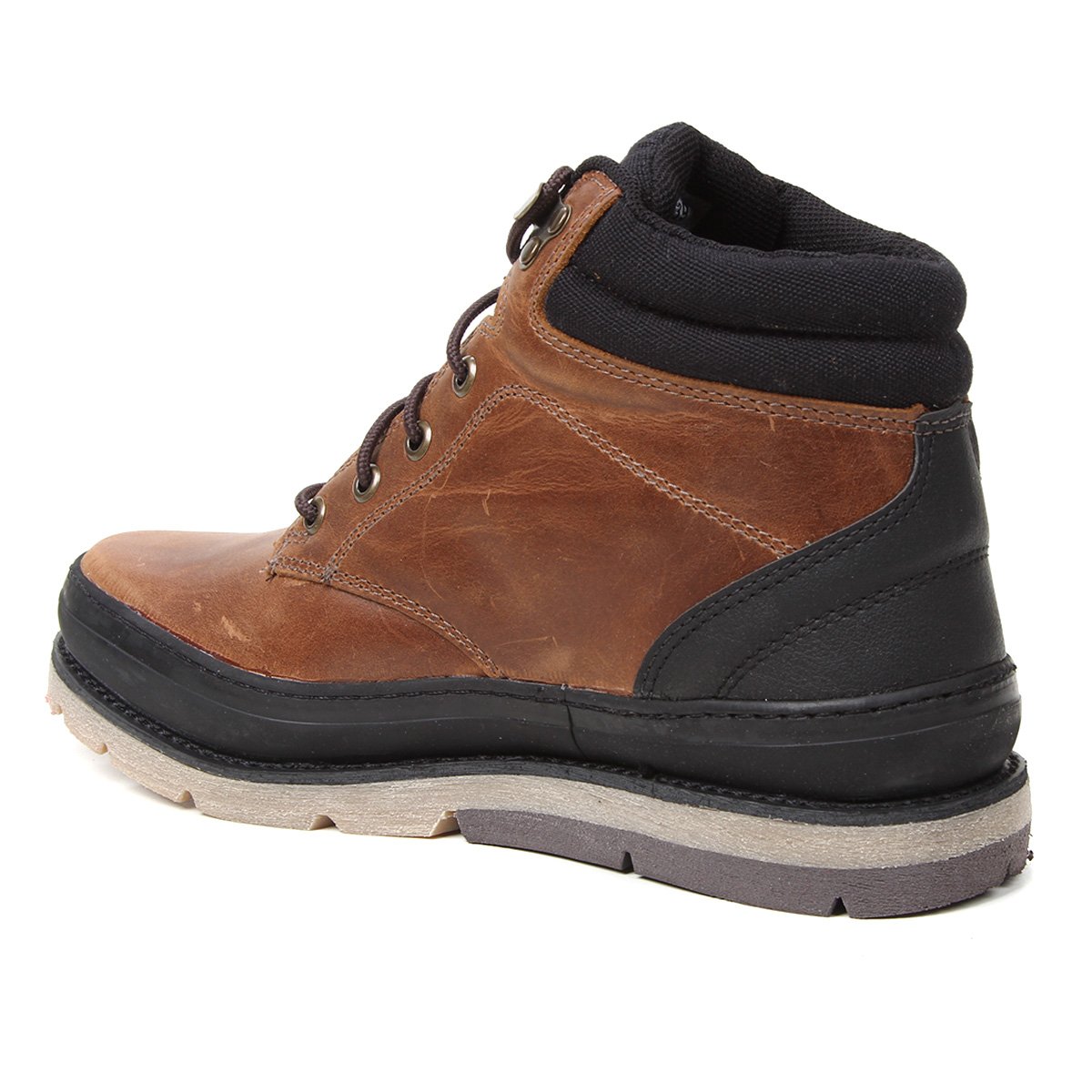 Bota Couro Bull Terrier Oregon Masculina - Marrom+Preto | Zattini