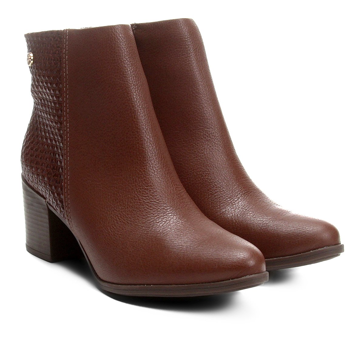 bota cano curto bottero caramelo