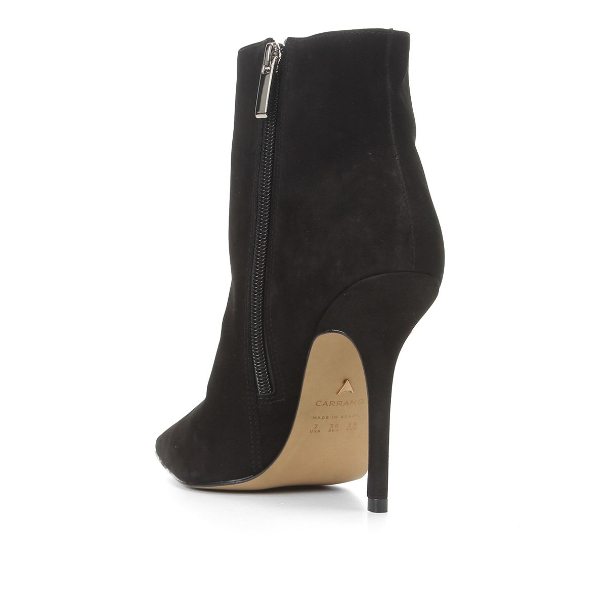 bota nobuck feminina salto