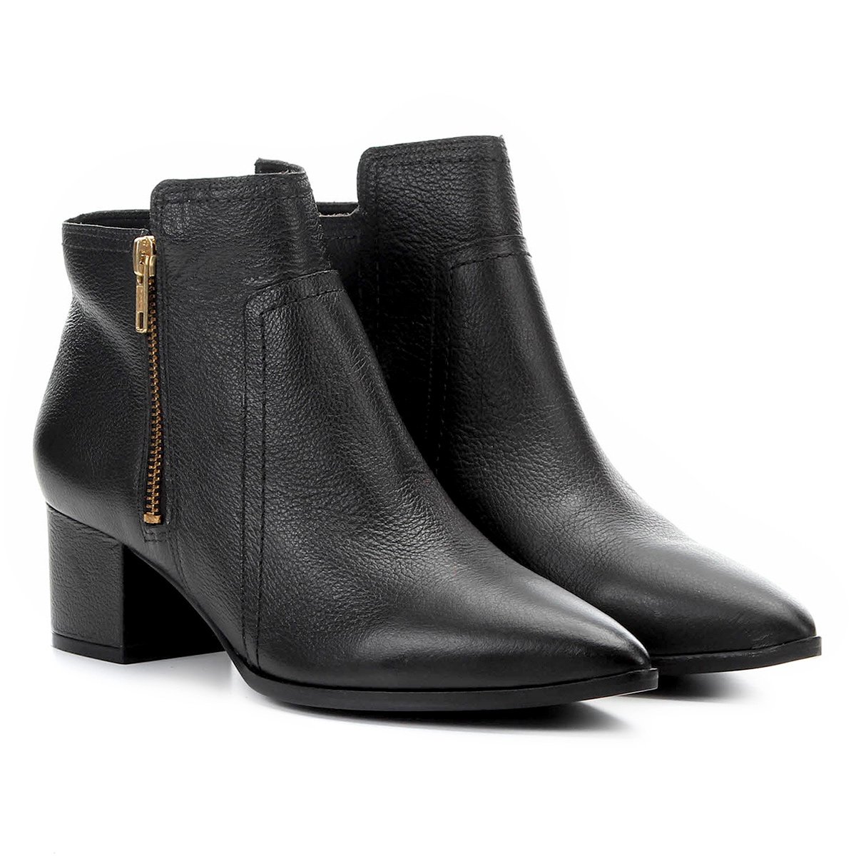 Bota Couro Cano Curto Jorge Bischoff Bico Fino Feminina - Preto é ruim? Bota Couro Cano Curto Jorge Bischoff Bico Fino Feminina - Preto é boa?
