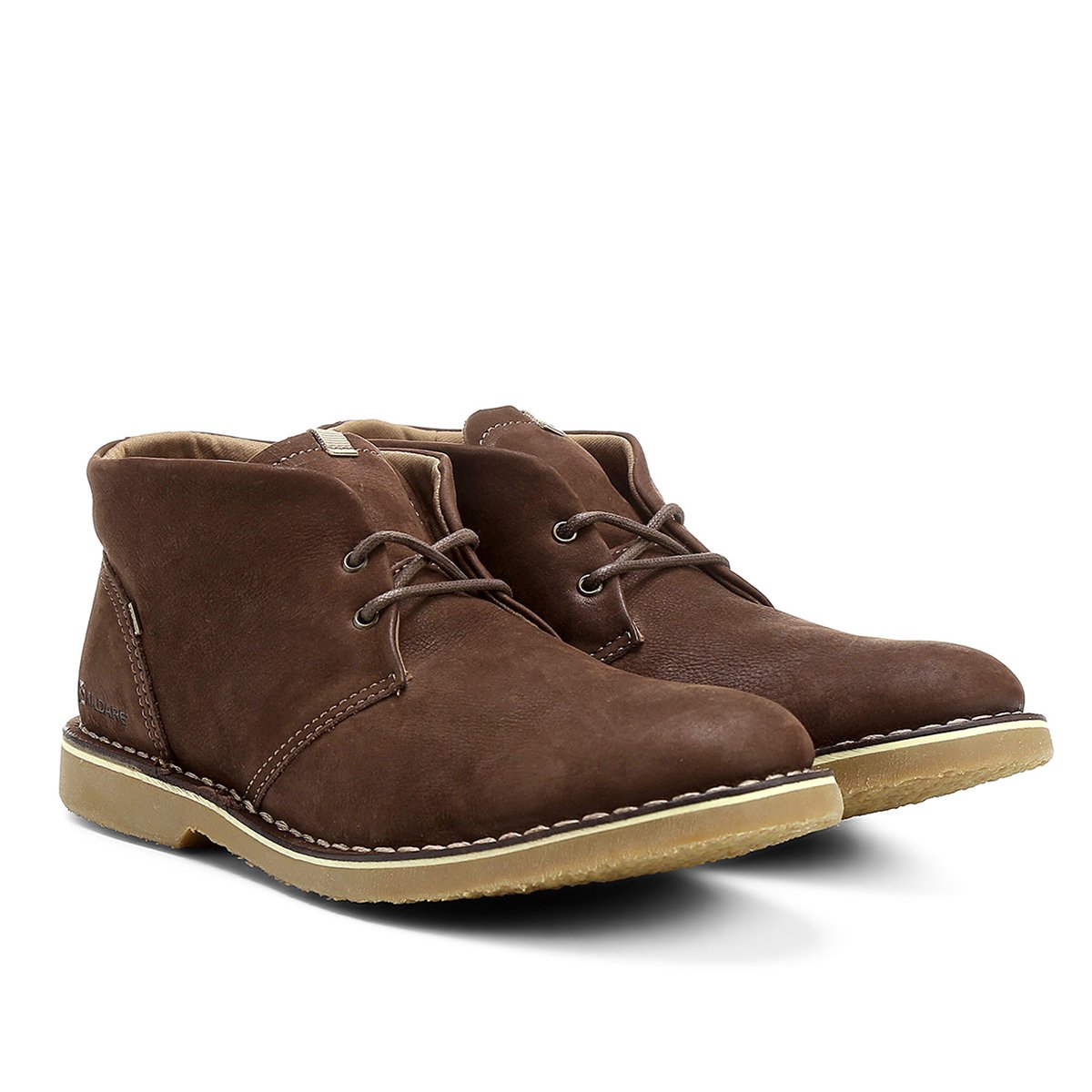Bota Couro Cano Curto Kildare Masculina - Marrom Escuro Menor preço em Bota Couro Cano Curto Kildare Masculina - Marrom Escuro