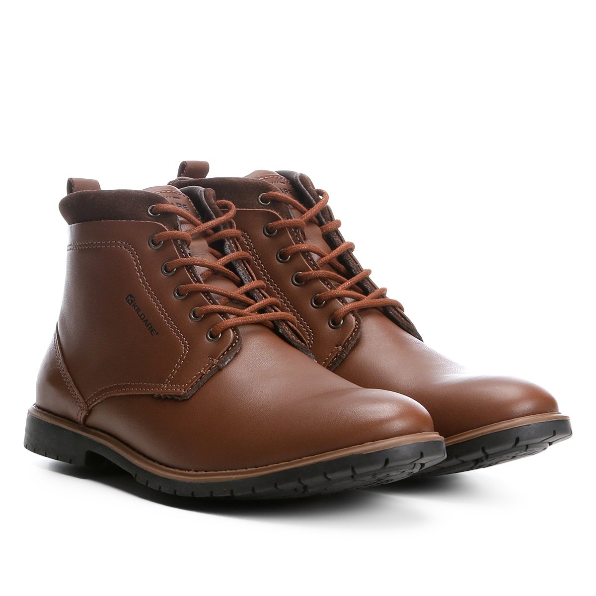 Bota Couro Cano Curto Kildare Norwood Tratorada Masculina - Marrom Menor preço em Bota Couro Cano Curto Kildare Norwood Tratorada Masculina - Marrom