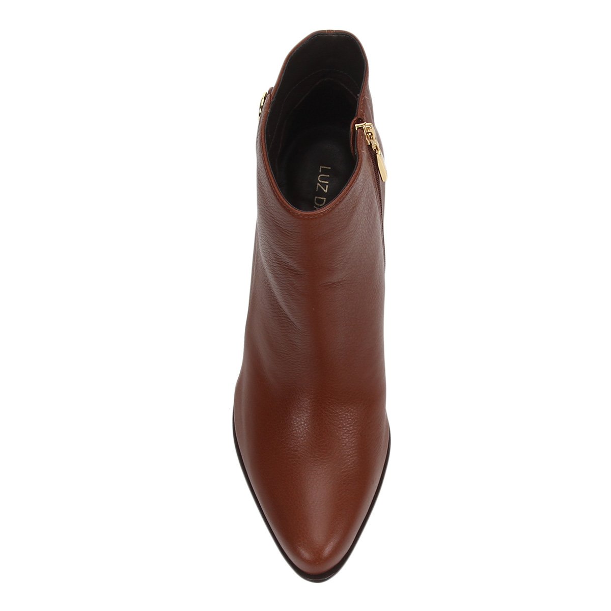 bota caramelo salto alto