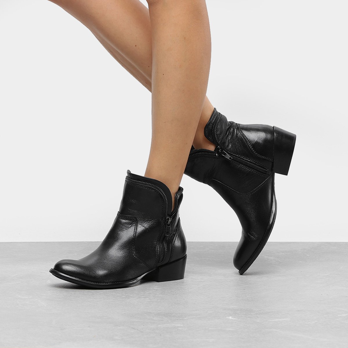 bota cano curto mezzo punto