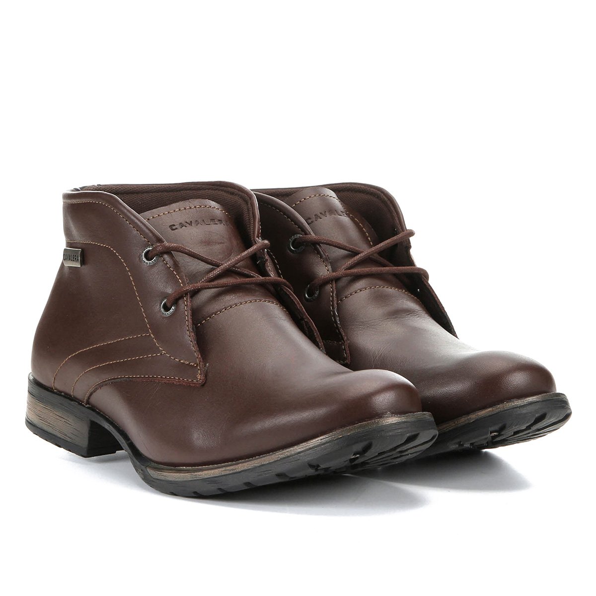 Bota Couro Cavalera John Masculina - Café Menor preço em Bota Couro Cavalera John Masculina - Café