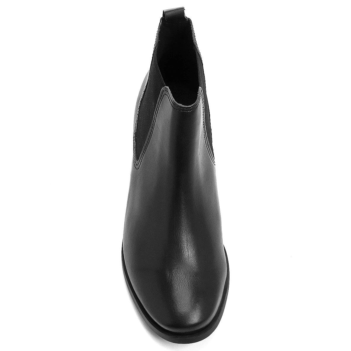 bota couro bottero chelsea preta