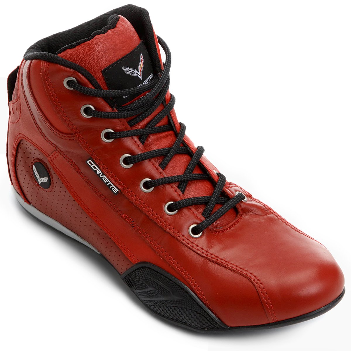 bota vermelha masculina