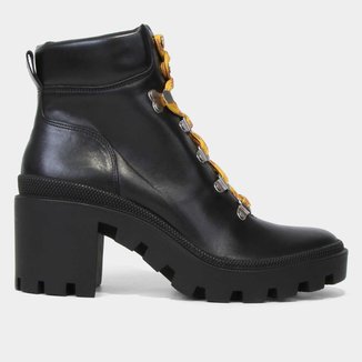 Bota Couro Coturno Carrano Feminina